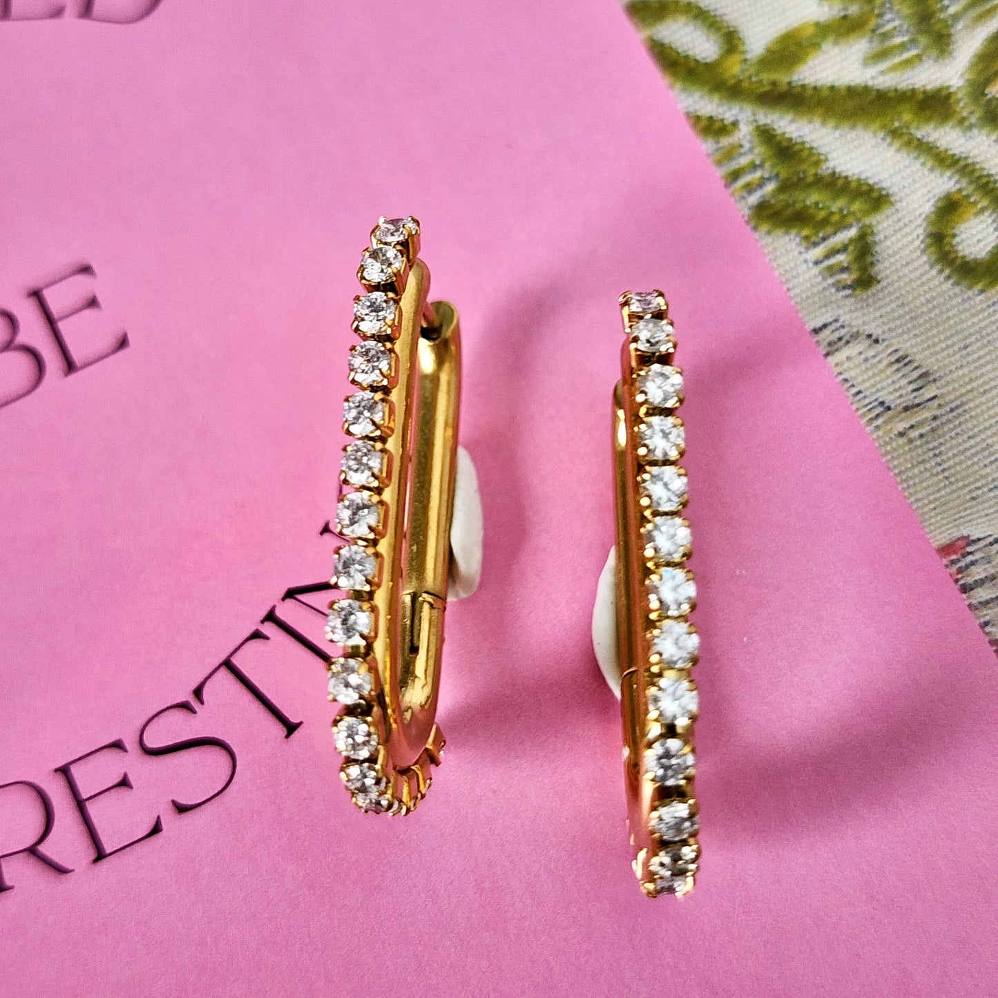 Afterglow Crystal Earring Hoops
