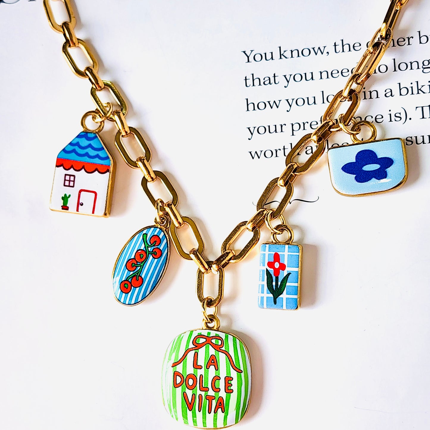 La Dolce Vita Charm Necklace