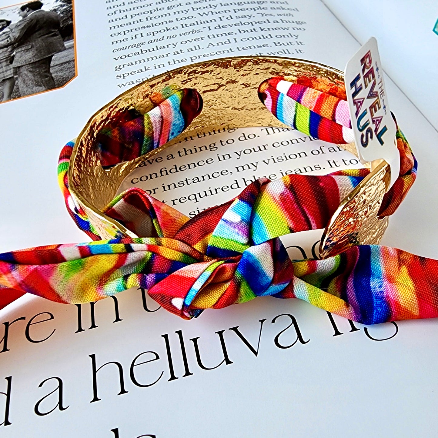 Golden Thread Cuff Bracelet