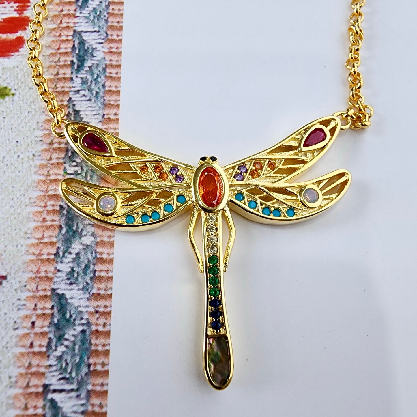 Just Flutter Sterling Gold Vermeil Necklace