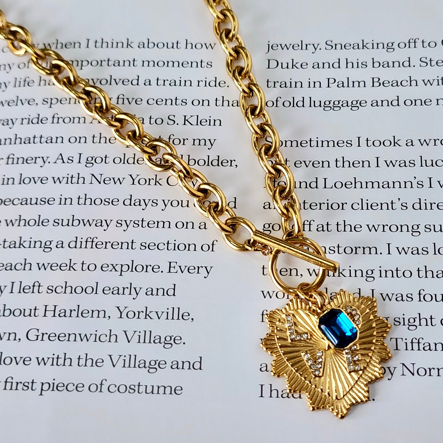 The Lovers Necklace-Azure