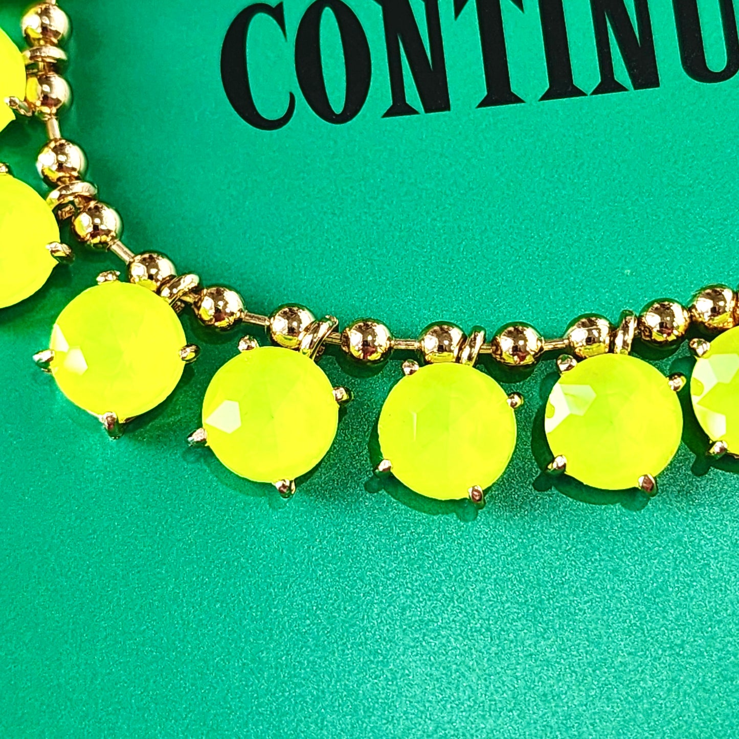 The Sheena Fluorescent Gemstone Necklace