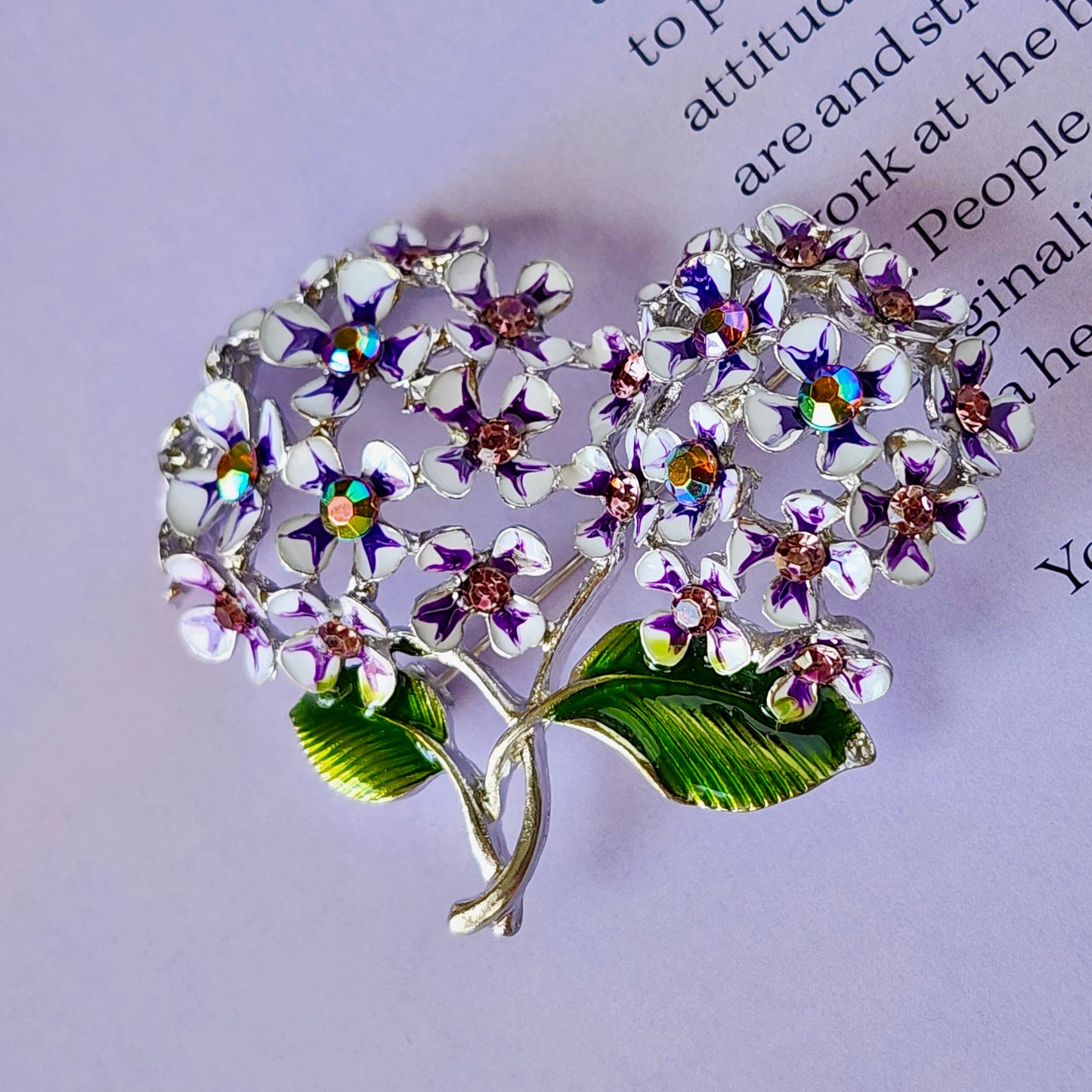 The Violet Bloom Brooch