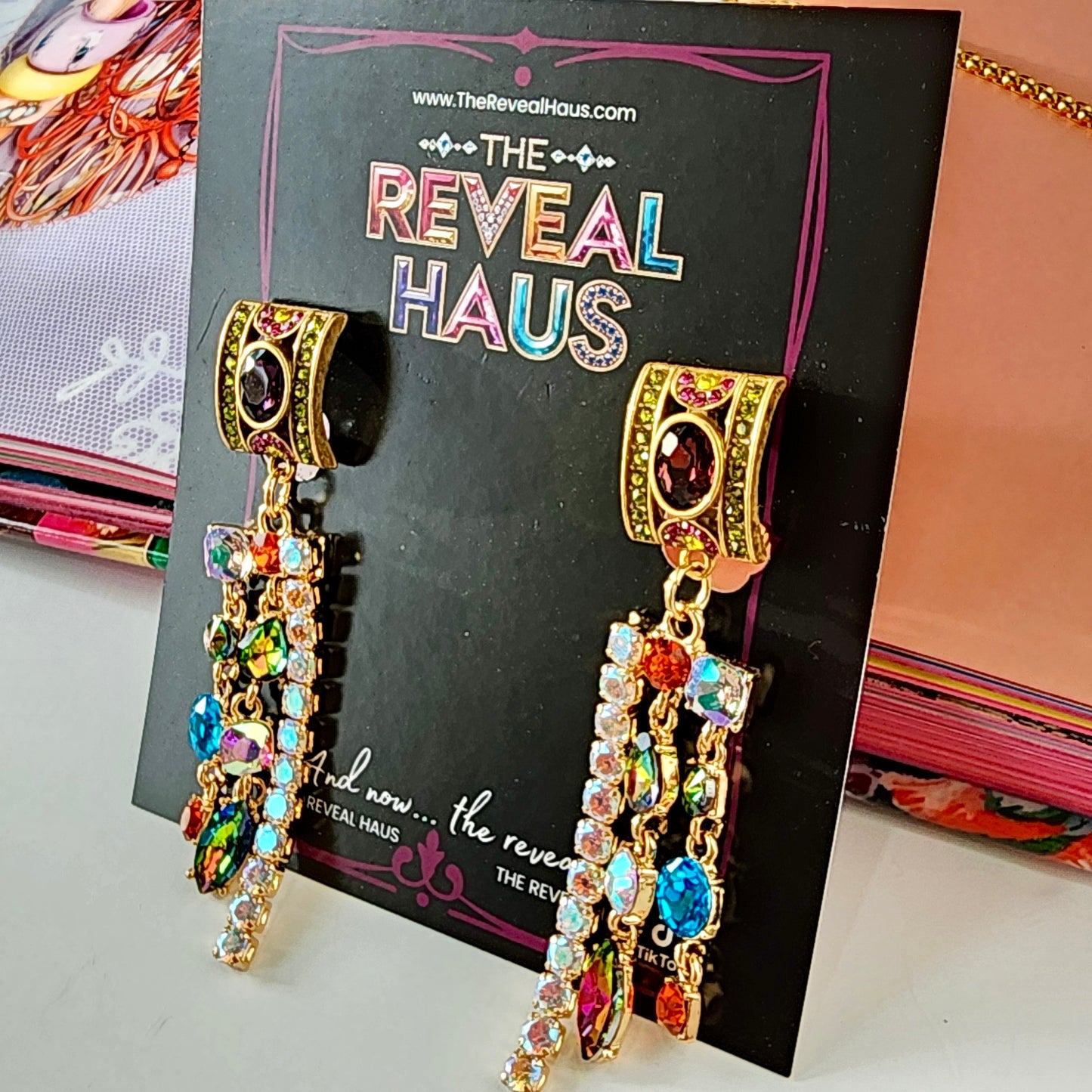 Maximalist Icon Earrings-Eggplant