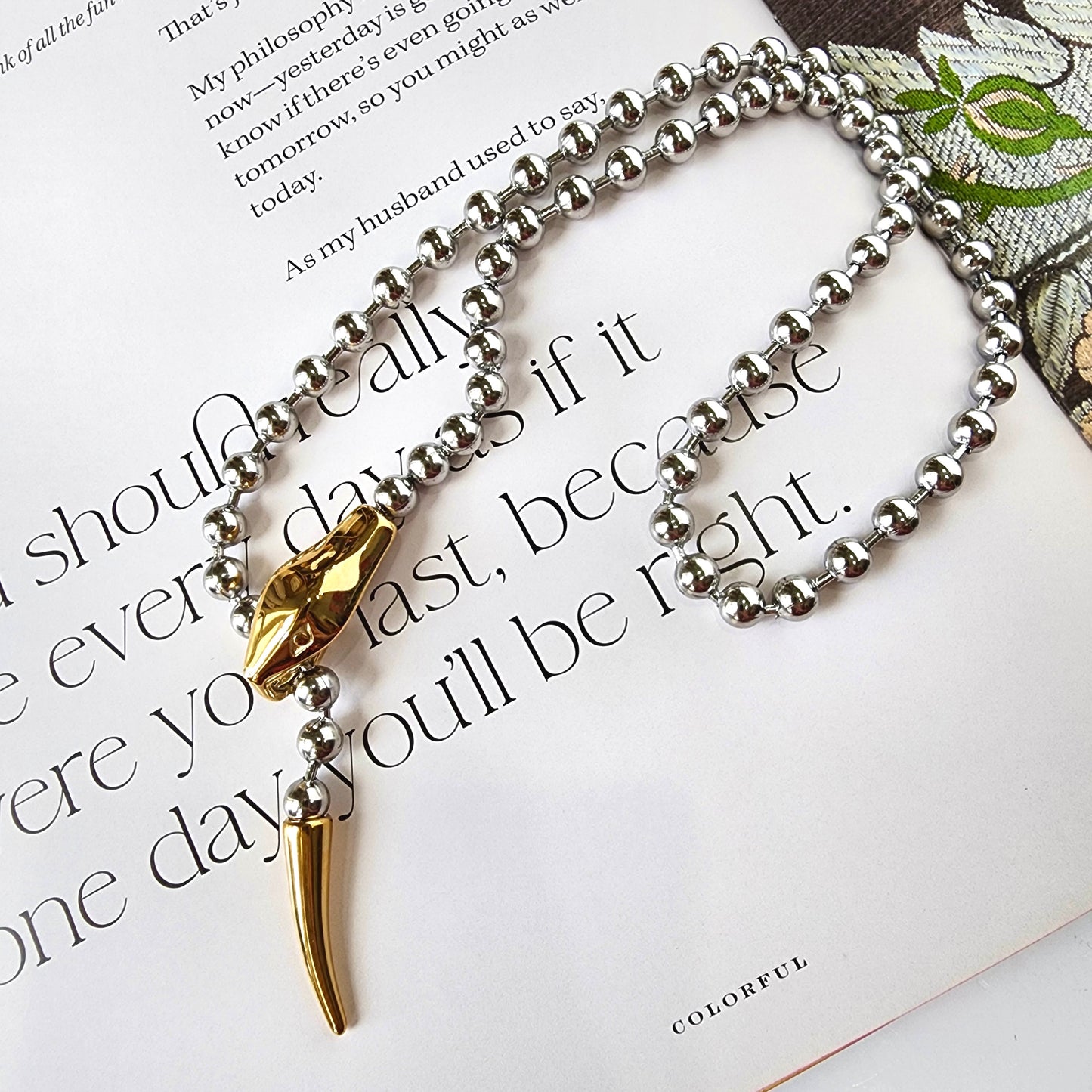 Bite Me Snake Necklace