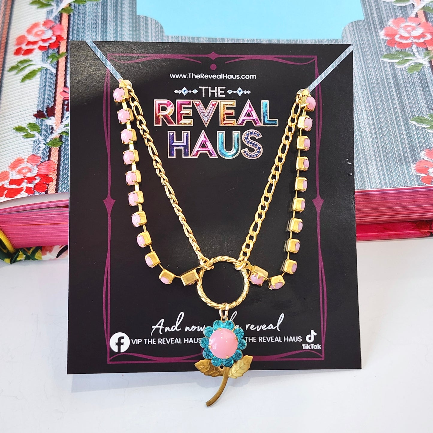 Petals- Pendant Crystal Necklace
