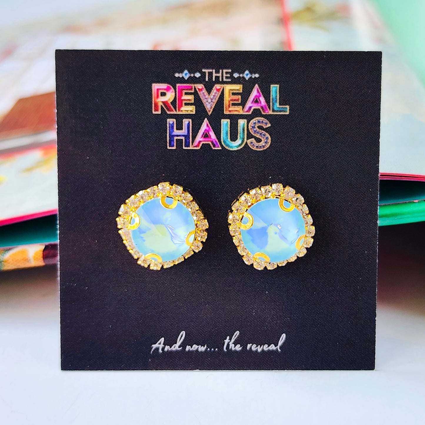 Summer Sky Crystal Earrings
