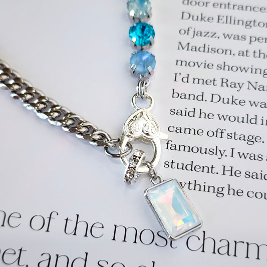 The Haus Link Ocean Crystal Necklace