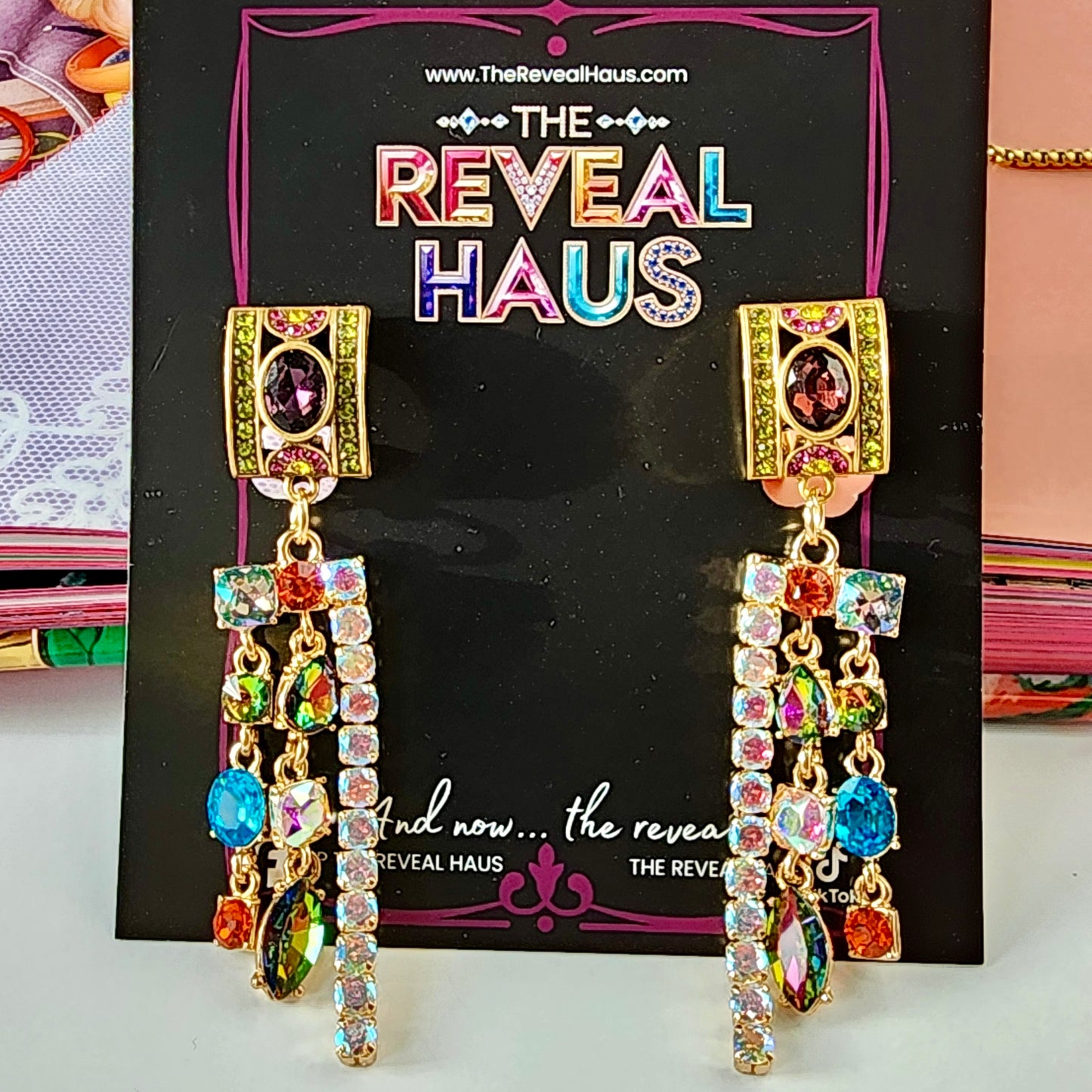 Maximalist Icon Earrings-Eggplant