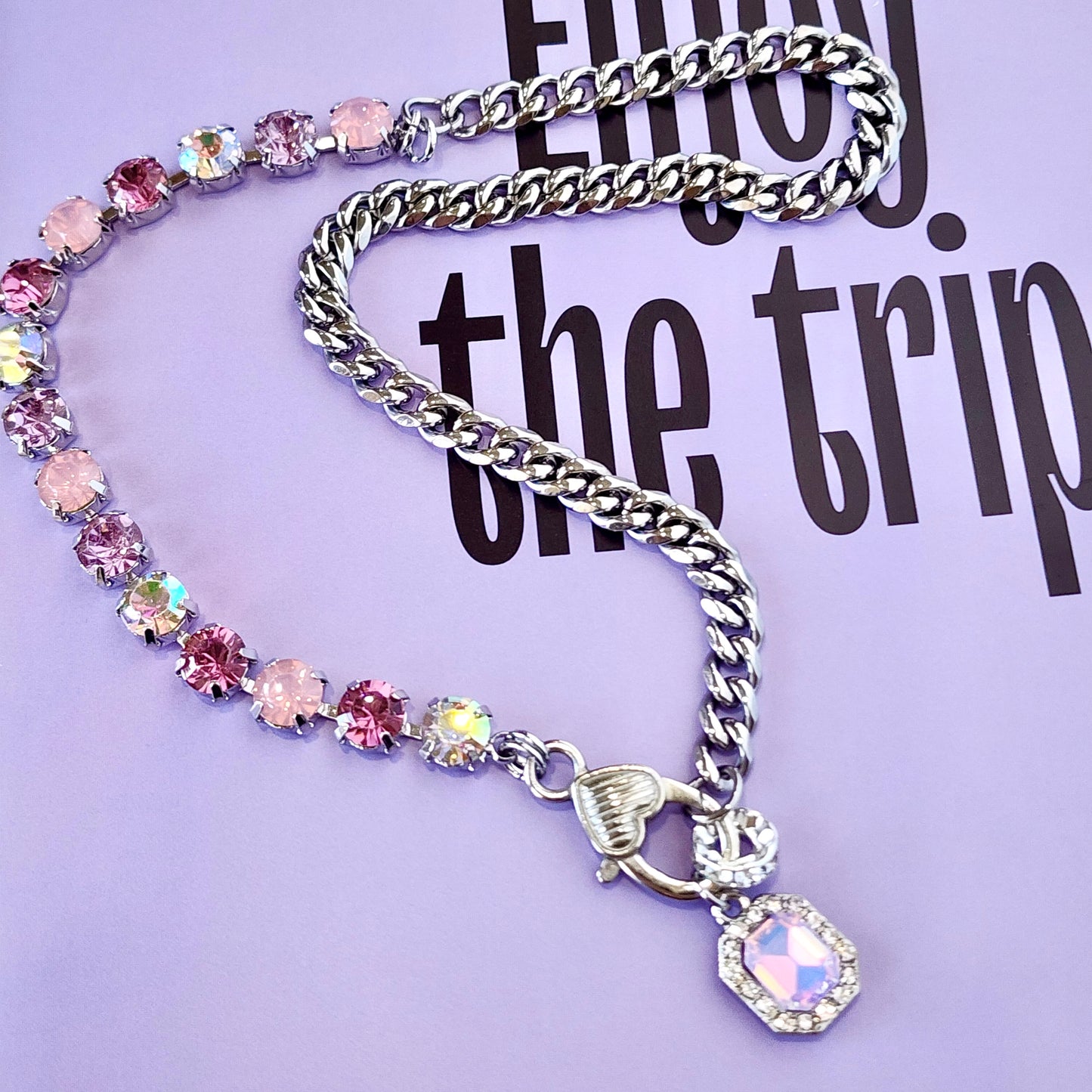The Lavender Haze Crystal Necklace