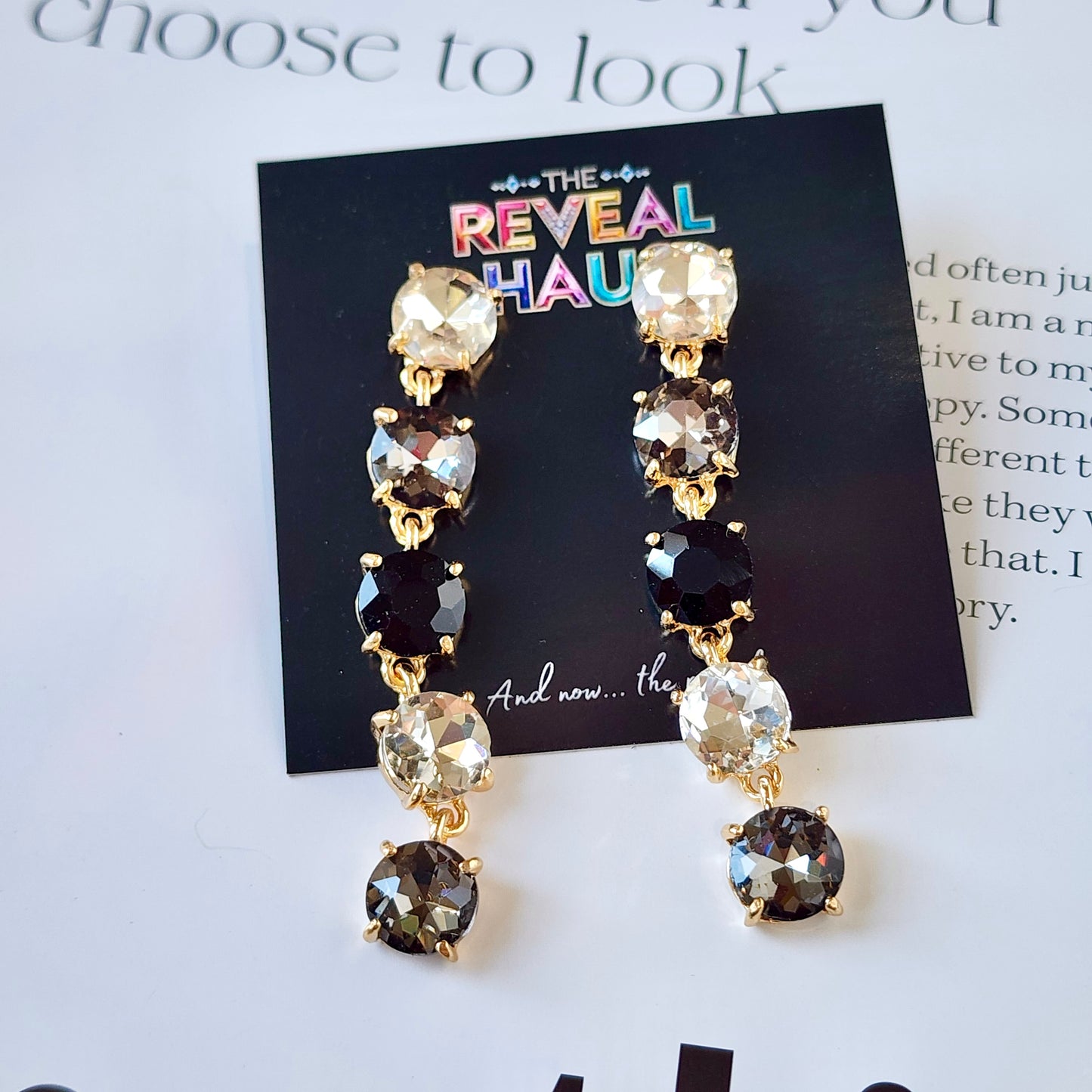 The Nicole Crystal Drop Earrings