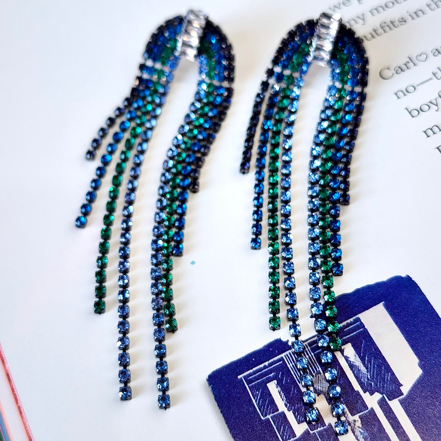 Electric Avenue Crystal Earrings The Muse Collection