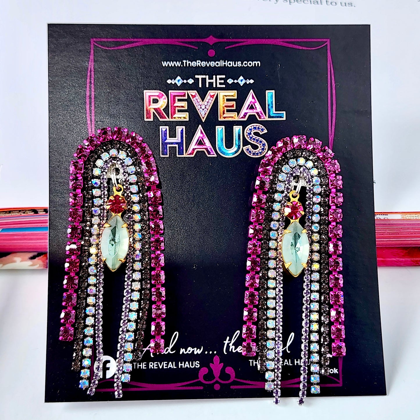 The Muse Rhapsody Crystal Earrings