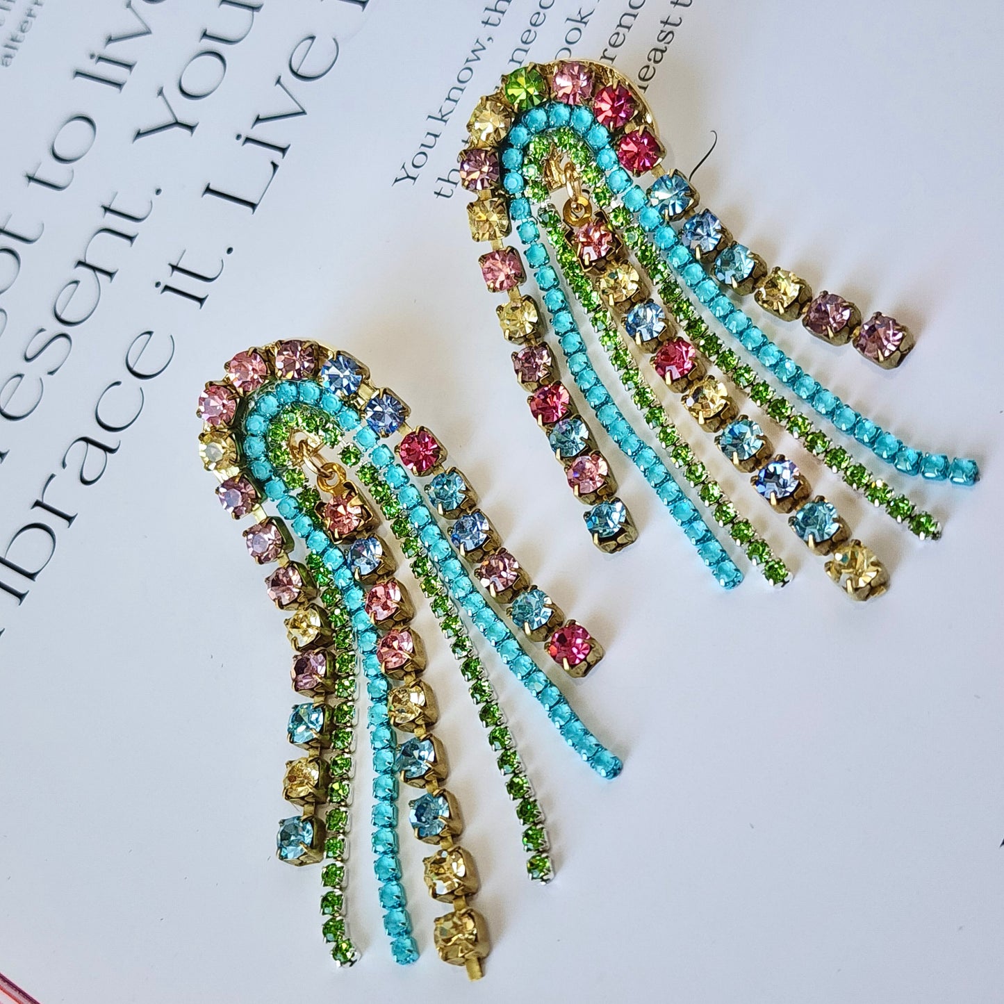 Carousel Crystal Earrings The Muse Collection
