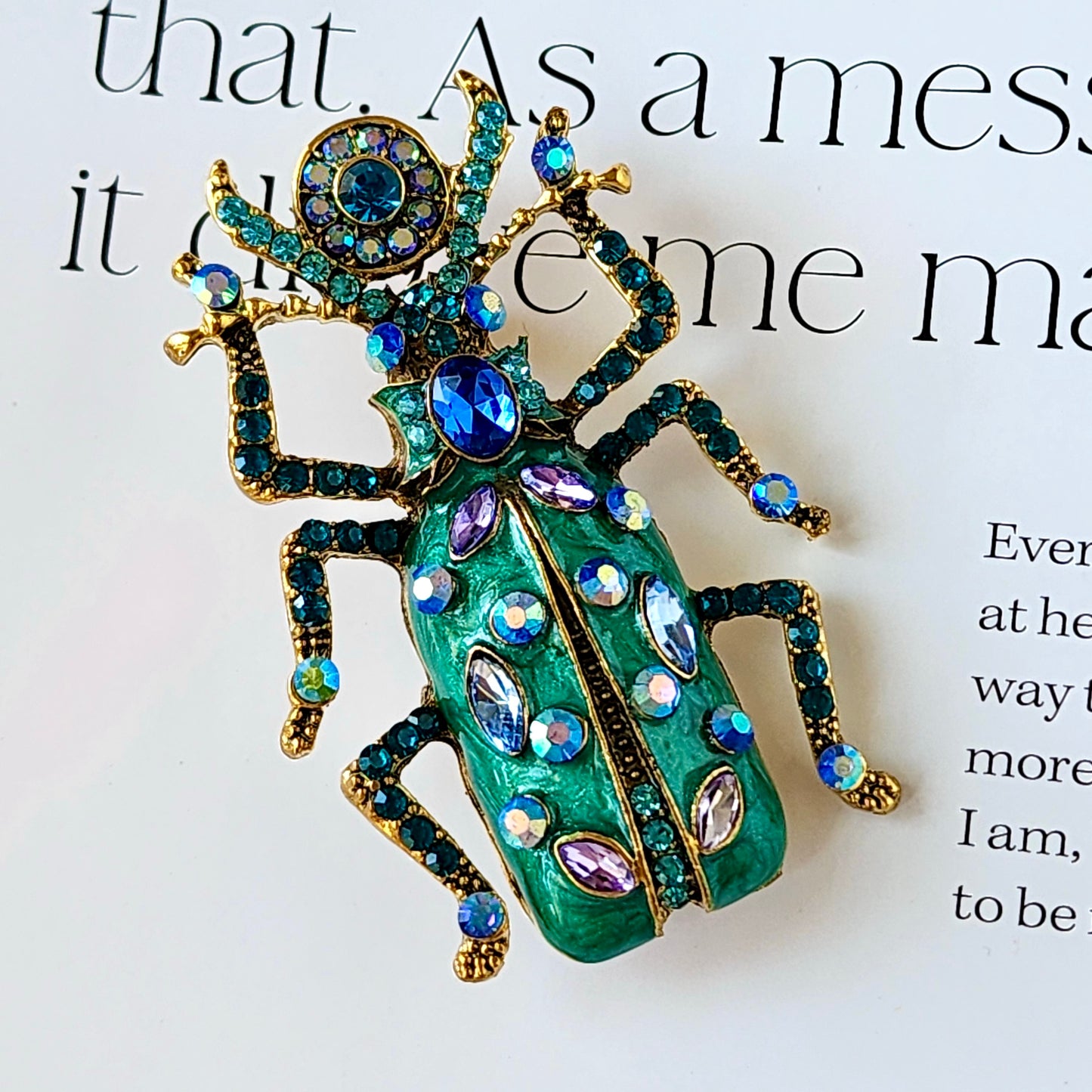 The Peacock Grove Brooch