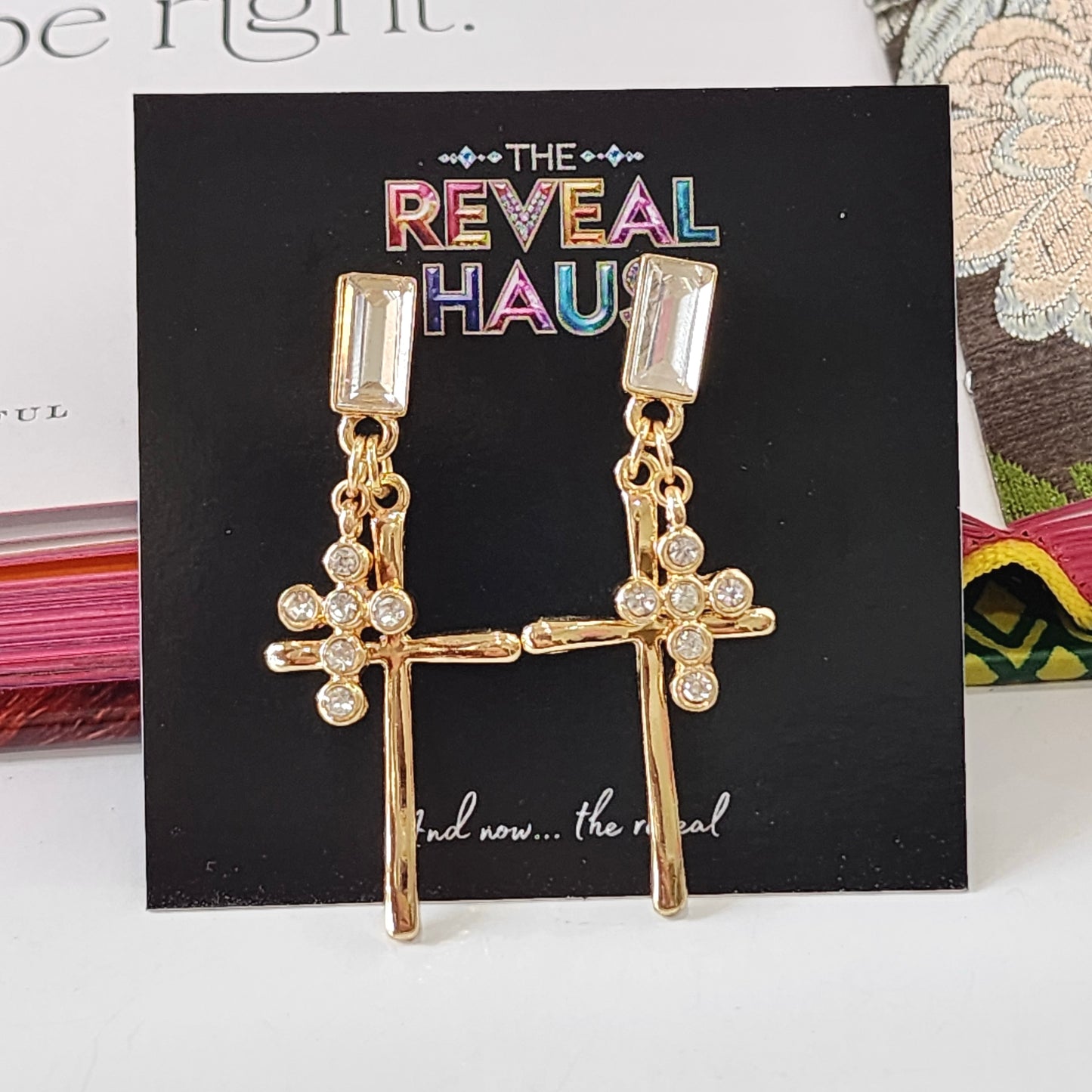 The Stellla Cross Earrings