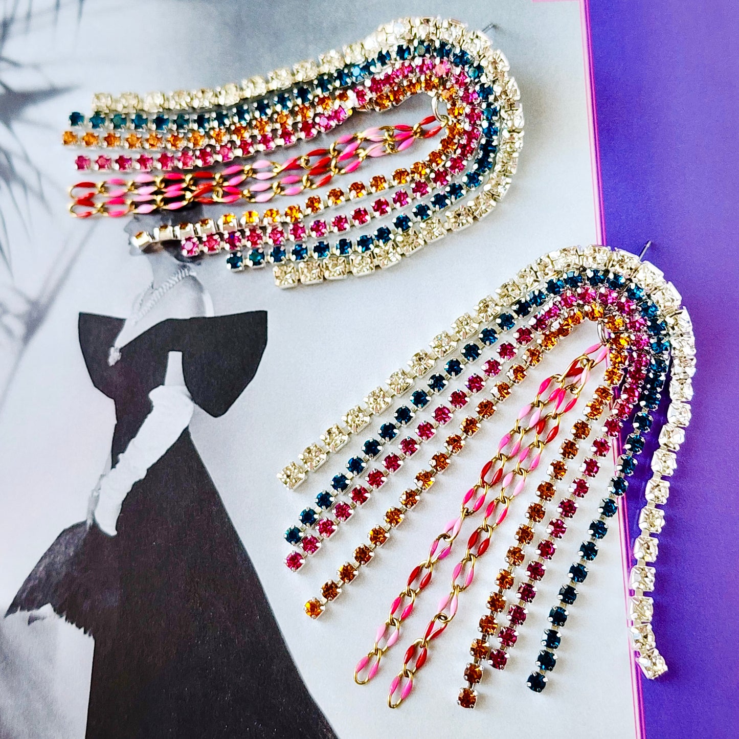 Boardwalk Crystal Earrings The Muse Collection