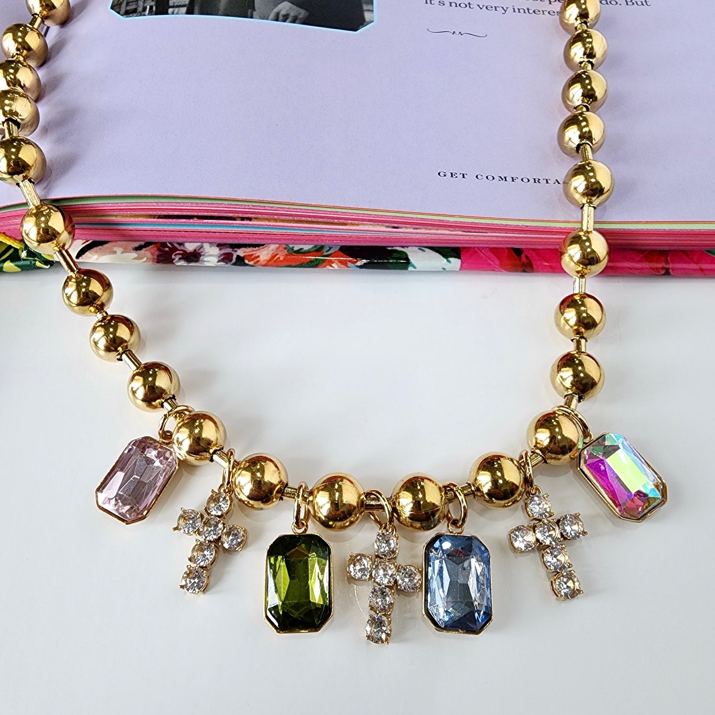 Adorned in Crosses Necklace