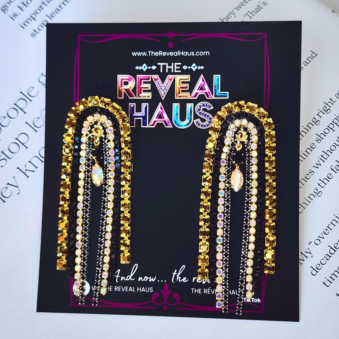 Disco Queen Crystal Earrings The Muse Collection