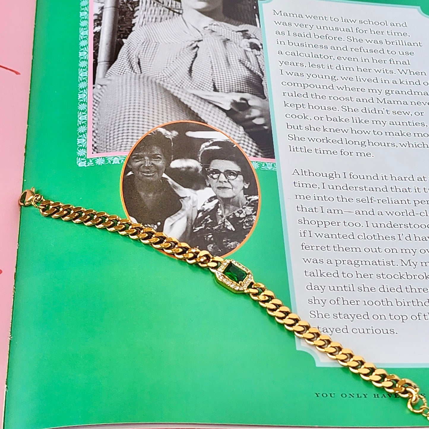 5th Ave Cuban Crystal Bracelet