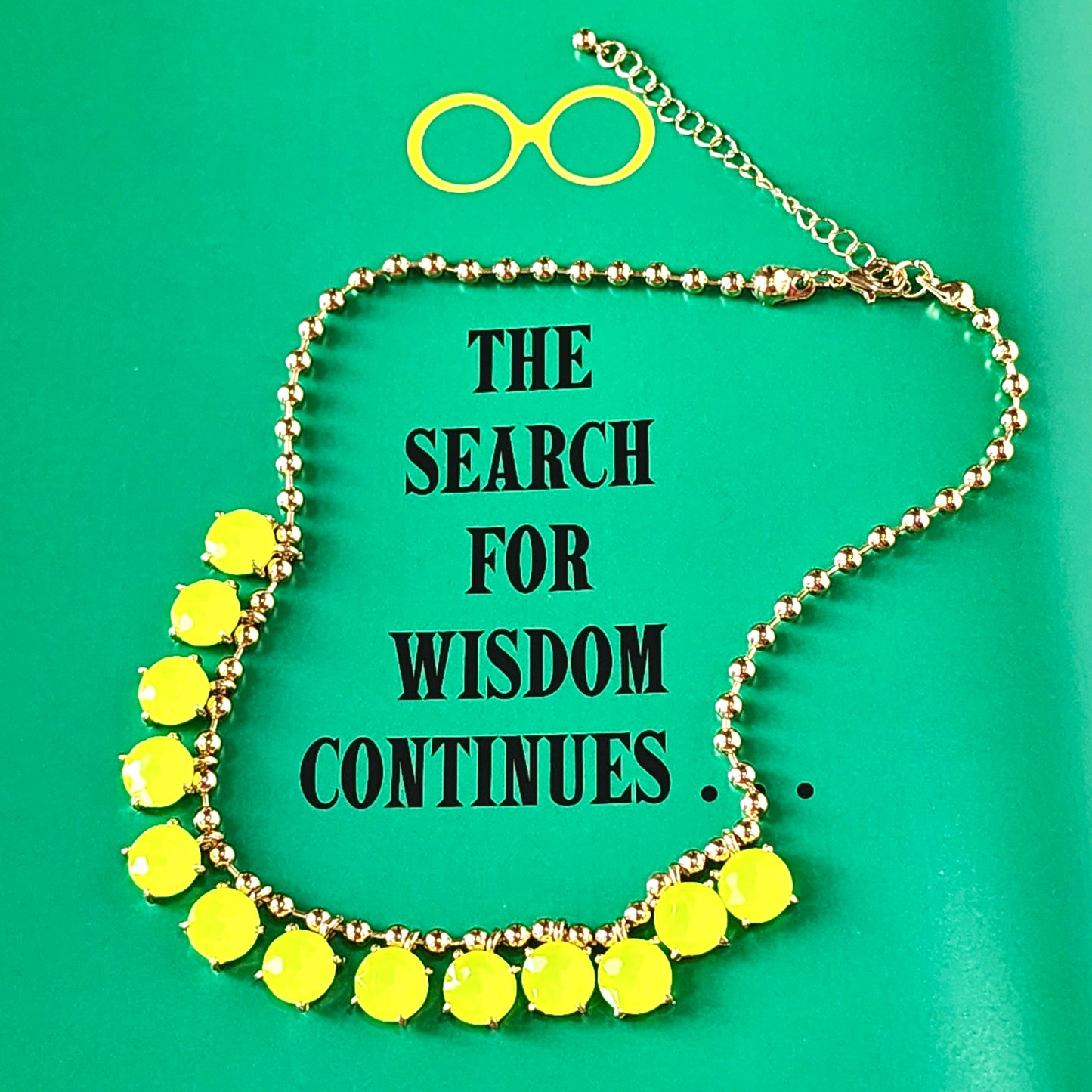 The Sheena Fluorescent Gemstone Necklace