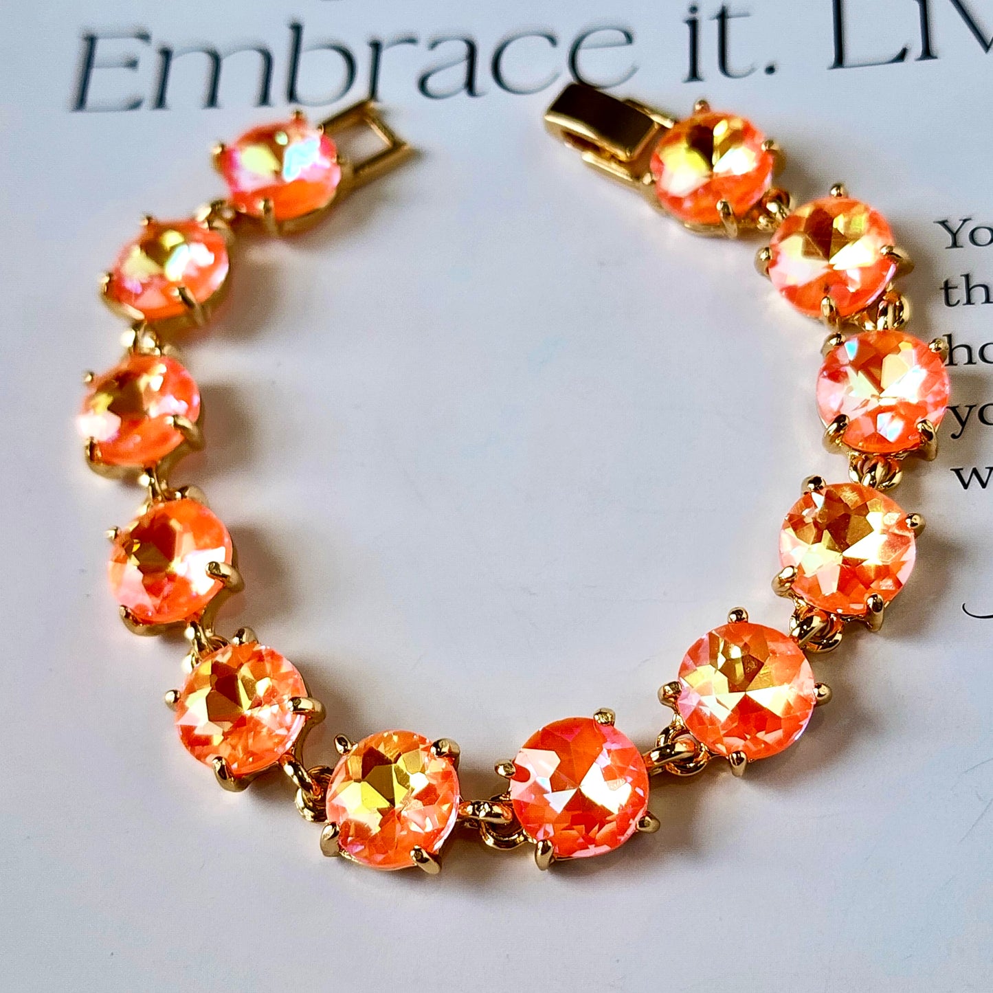 The Hayworth Round Crystal Bracelet