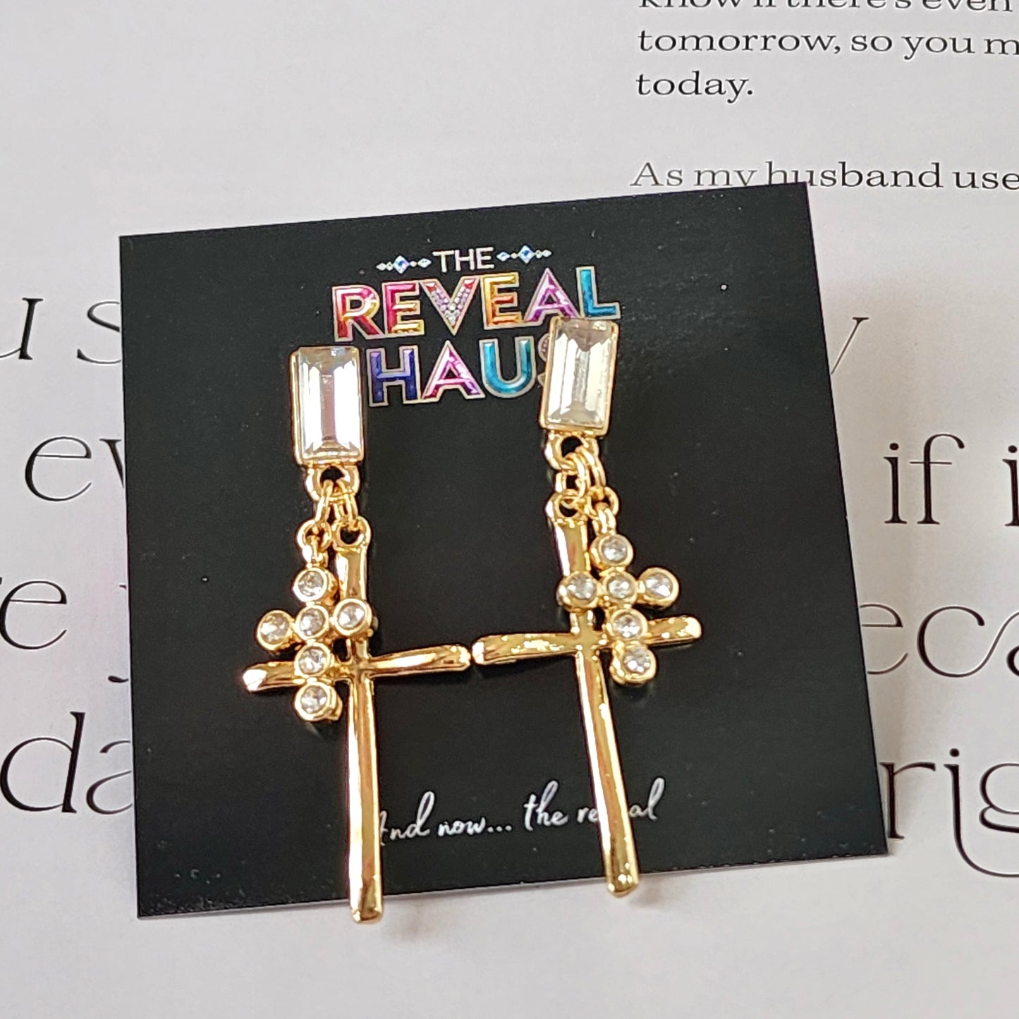 The Stellla Cross Earrings
