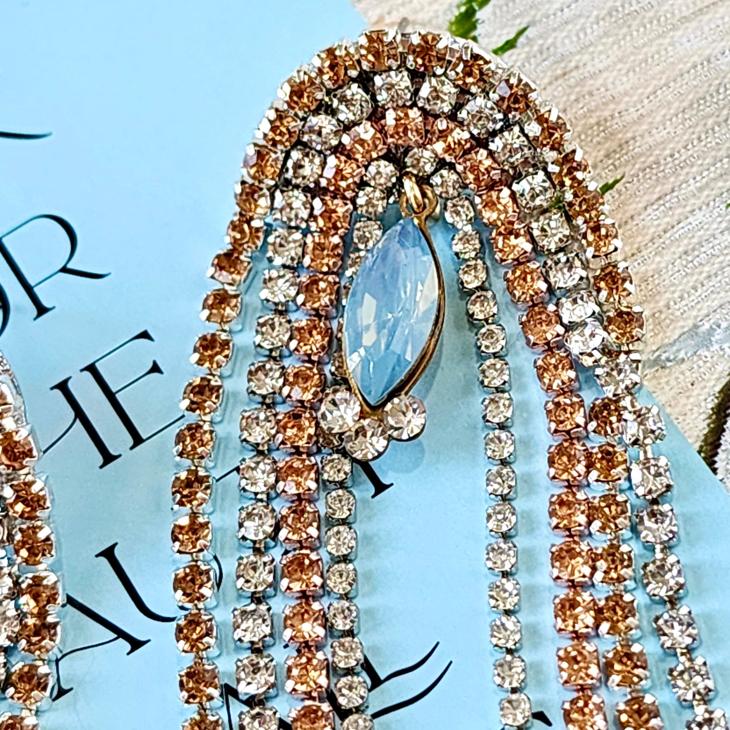 Cream Soda Crystal Earrings The Muse Collection