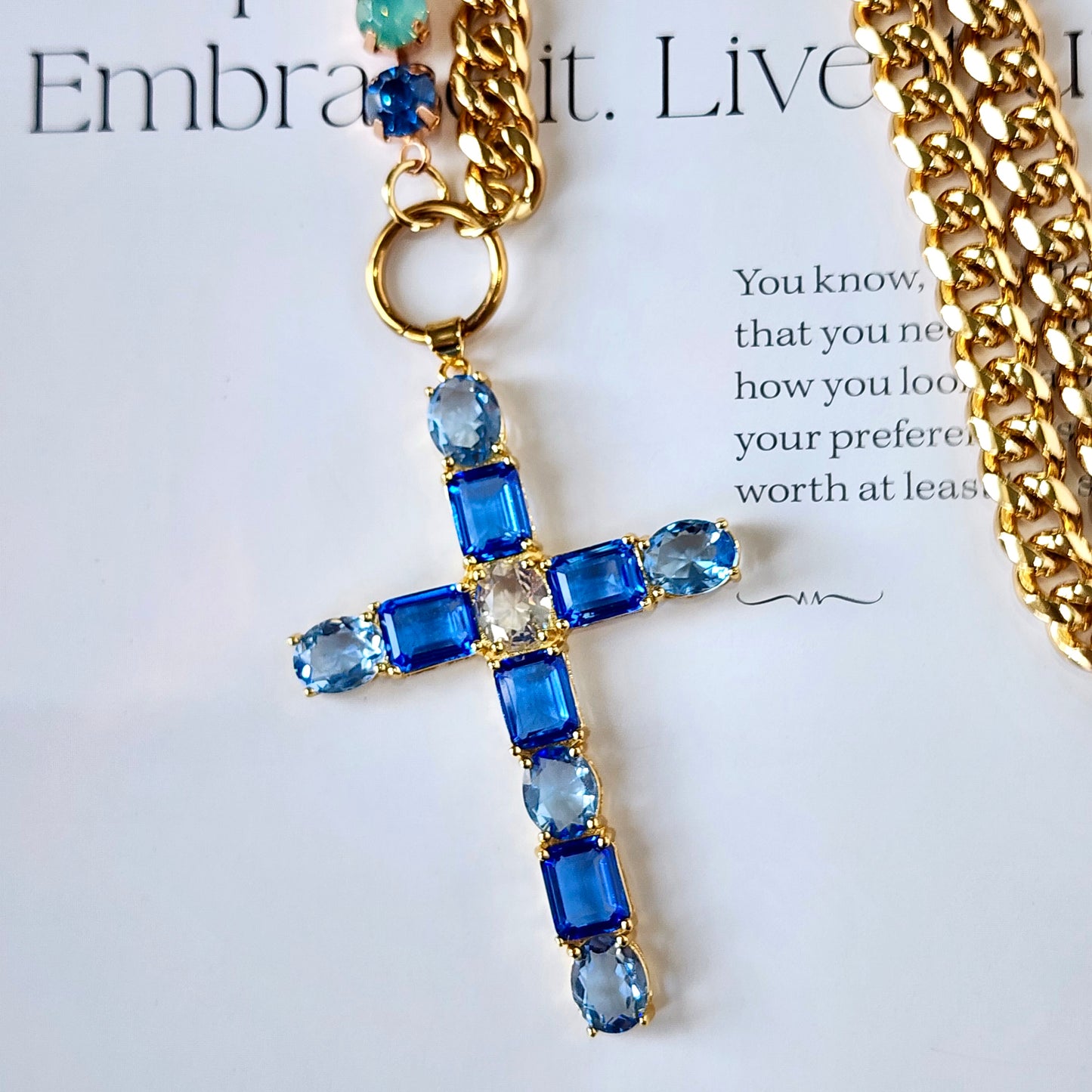 The Azure Revival Cross Necklace
