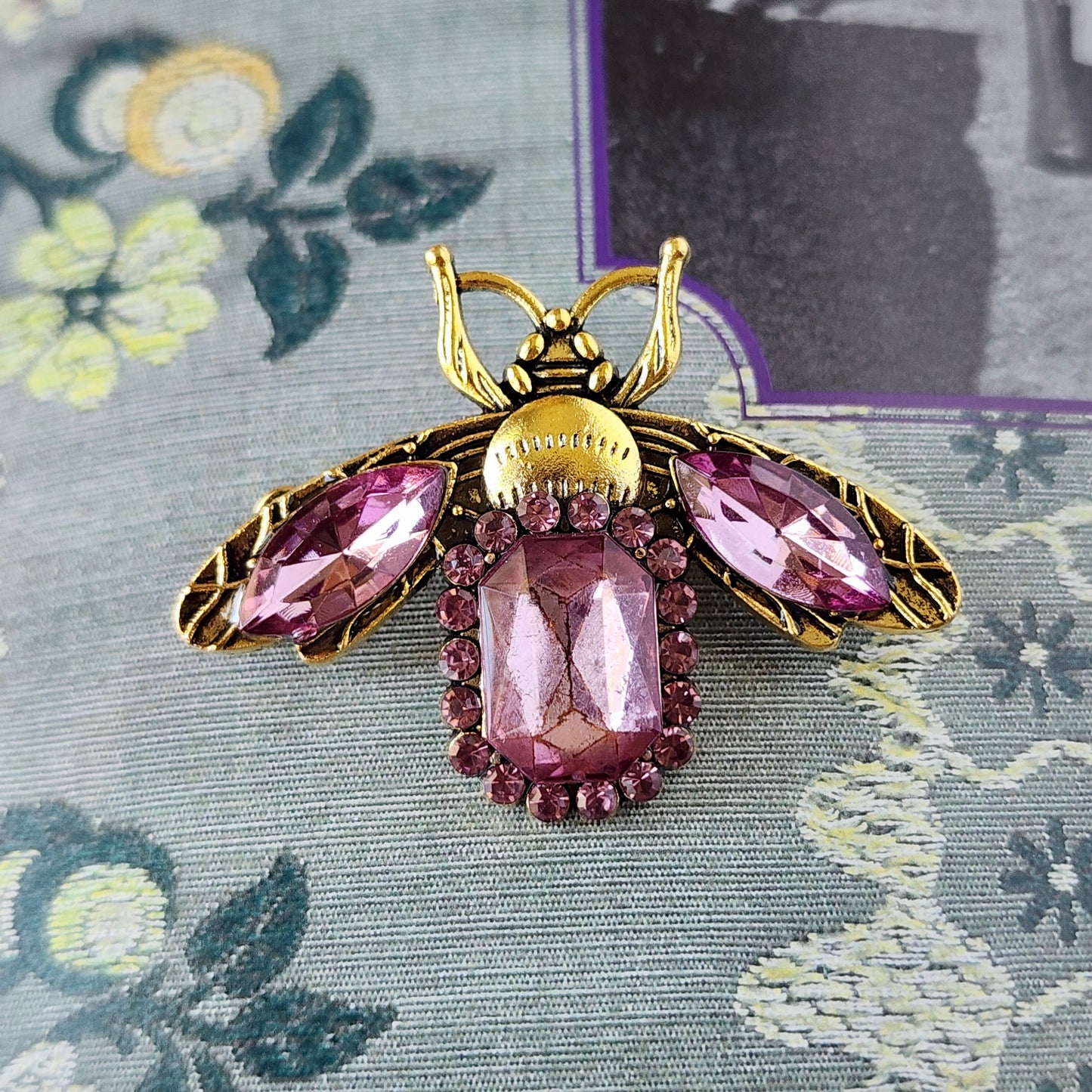 Crystal Bee Brooch