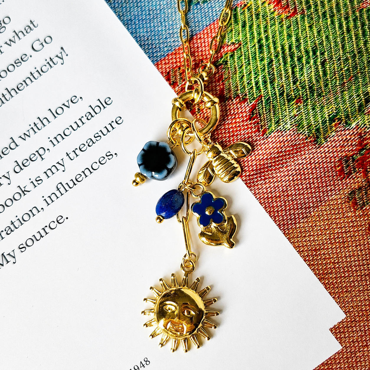 Golden Daydream Charm Necklace