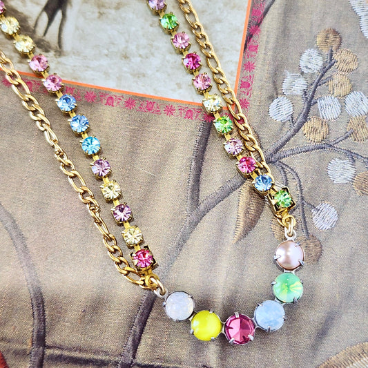 The Muse Carousel Crystal Necklace