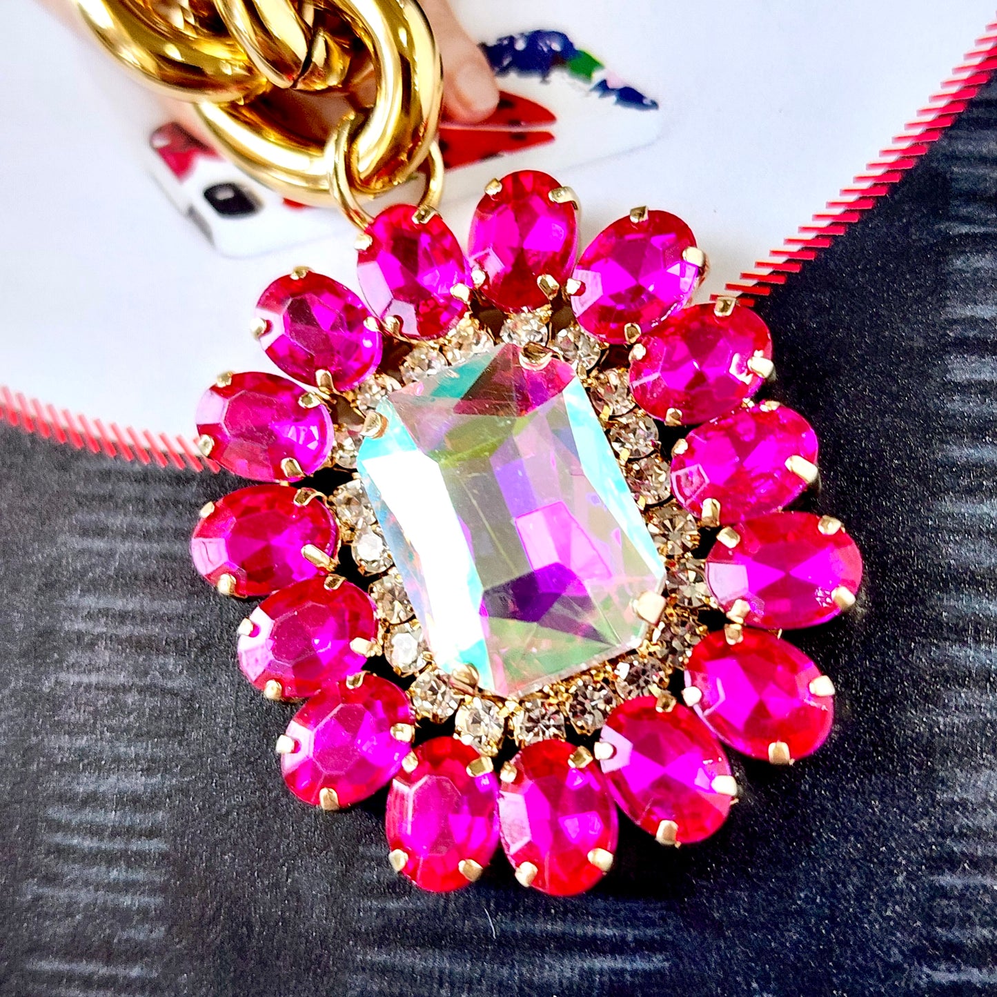 The Pink Palm Royale Necklace