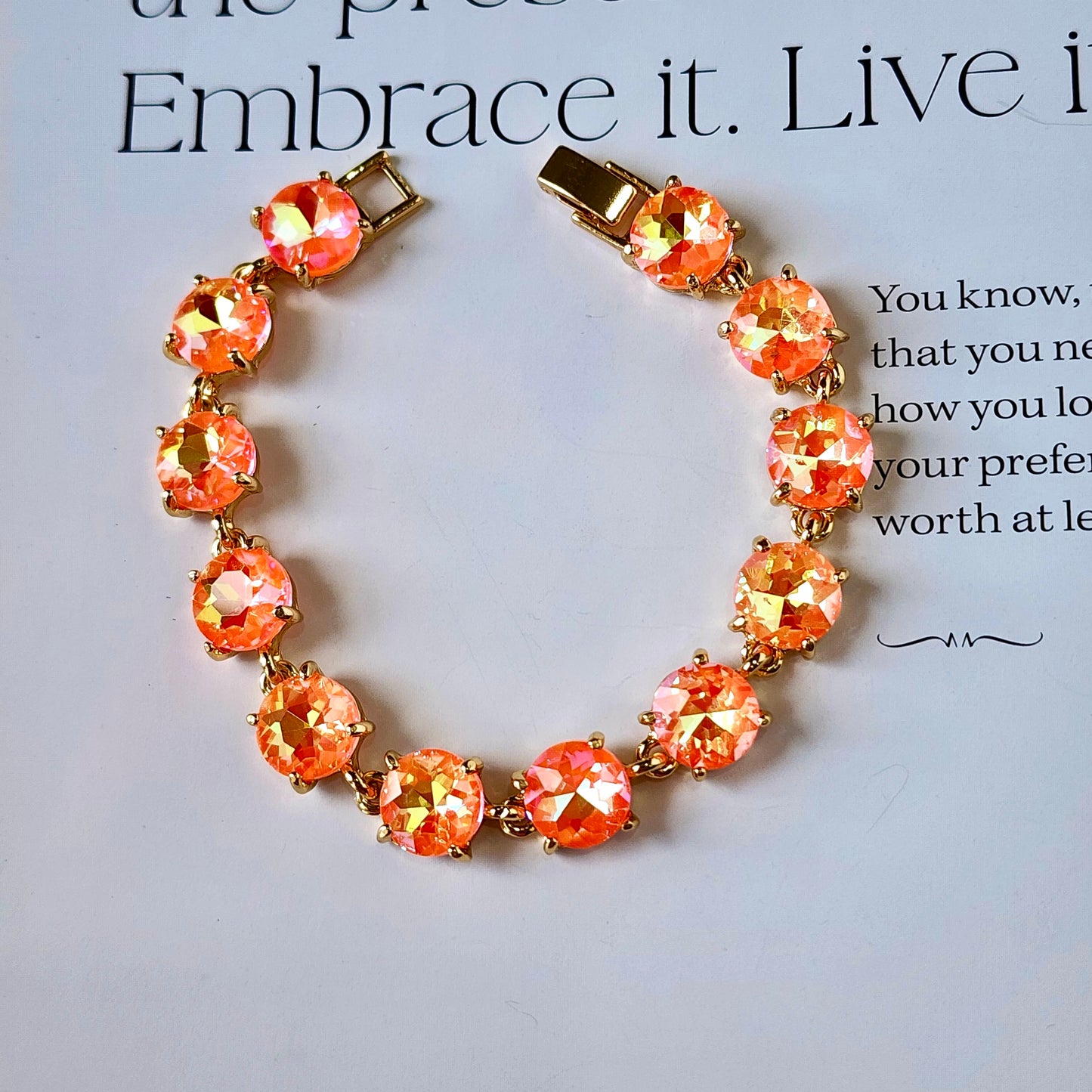 The Hayworth Round Crystal Bracelet