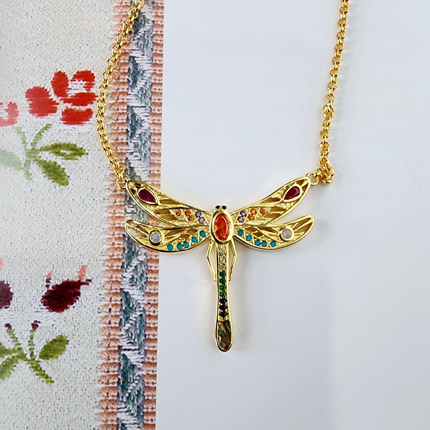 Just Flutter Sterling Gold Vermeil Necklace