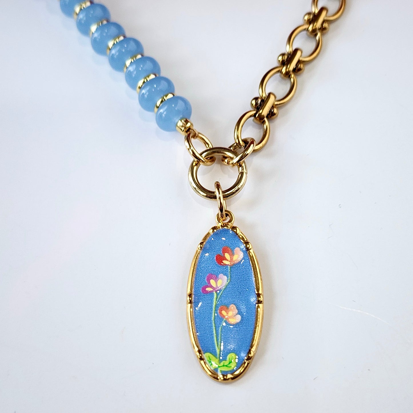 Bluebell Link Necklace