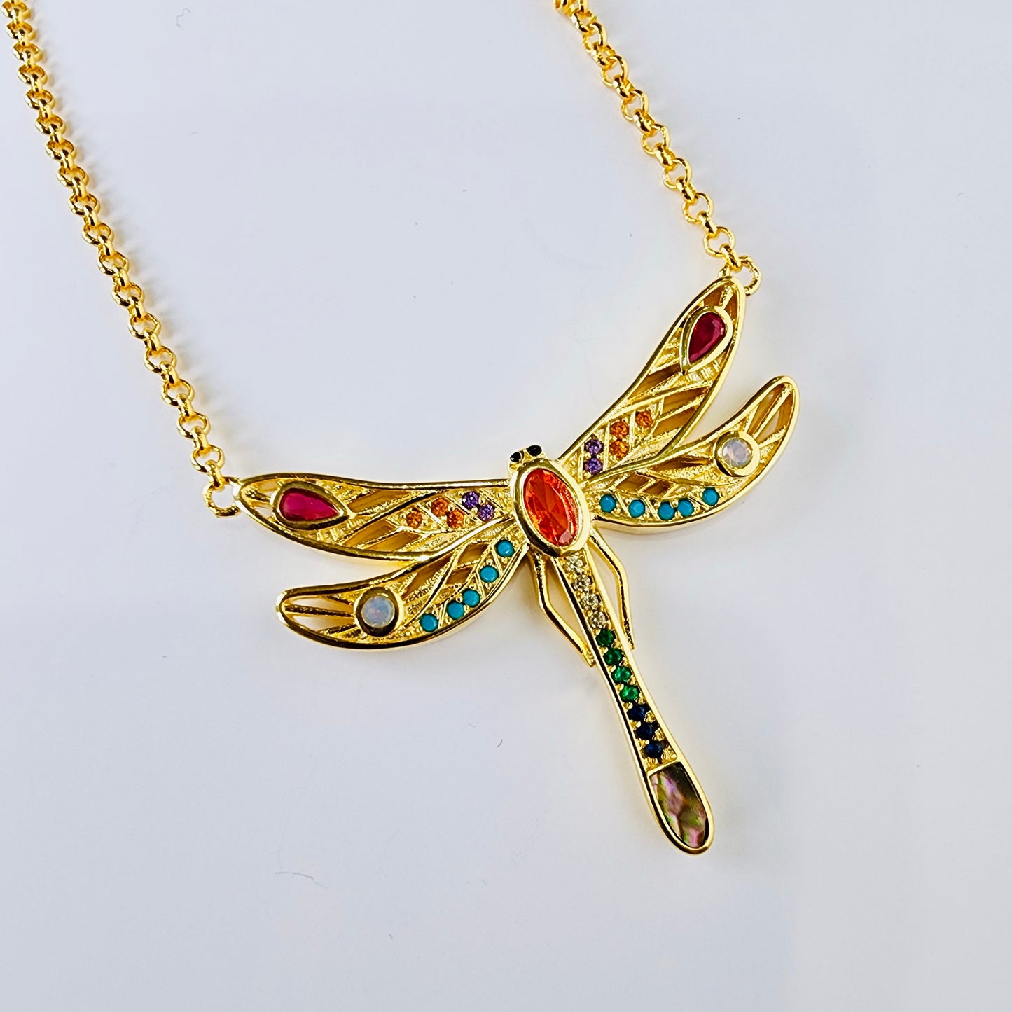 Just Flutter Sterling Gold Vermeil Necklace