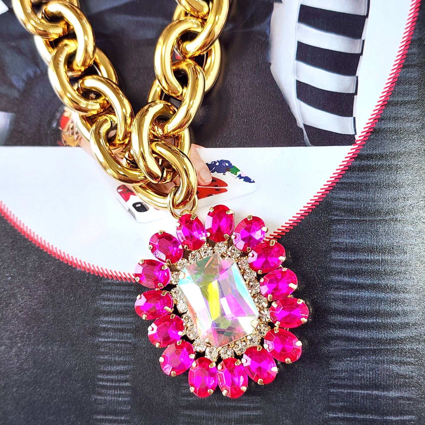 The Pink Palm Royale Necklace