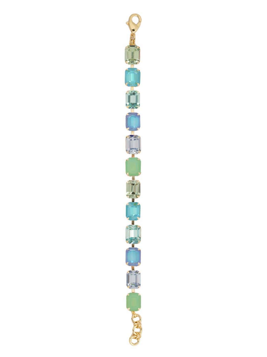 Octavia Sorrelli Repeating Crystal Tennis Bracelet Blue