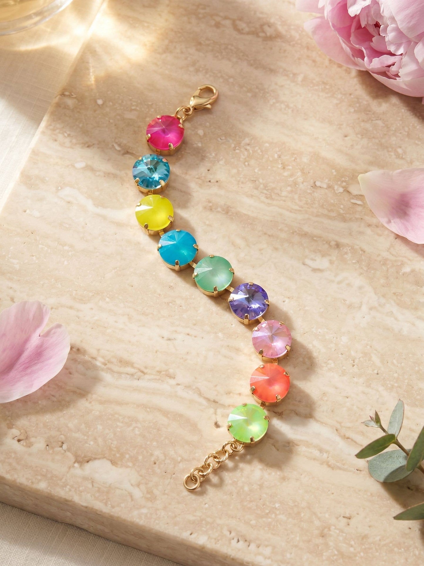Nadine Tennis Bracelet Vibrant Crystals