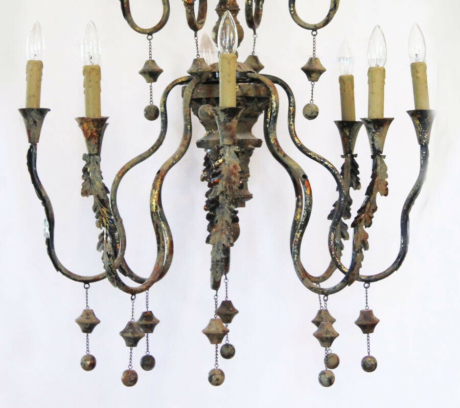 Monumental Xlarge Italian Grand Antique Chandelier Made in Italy