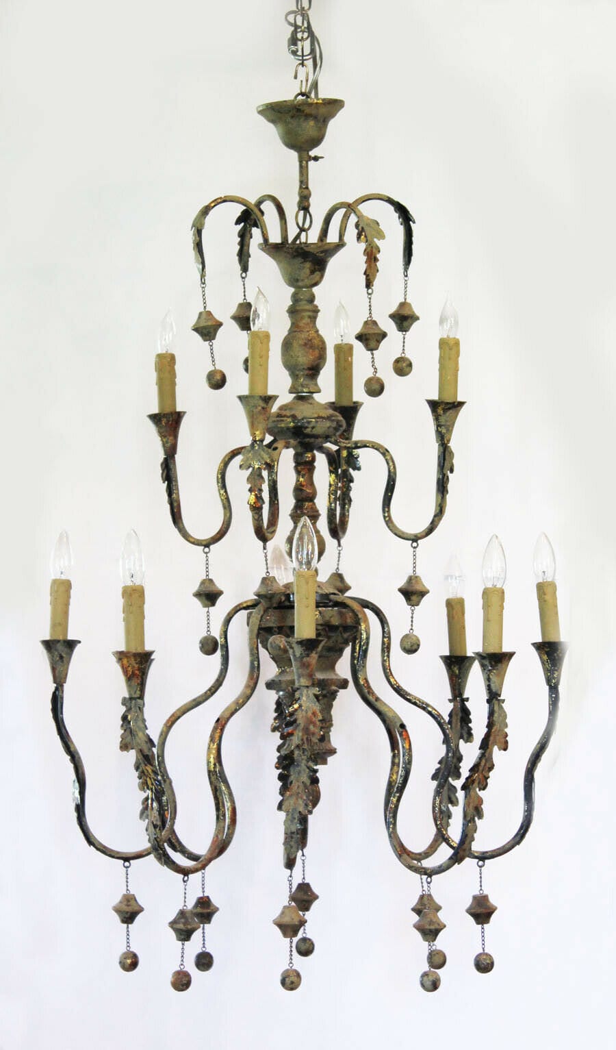 Monumental Xlarge Italian Grand Antique Chandelier Made in Italy