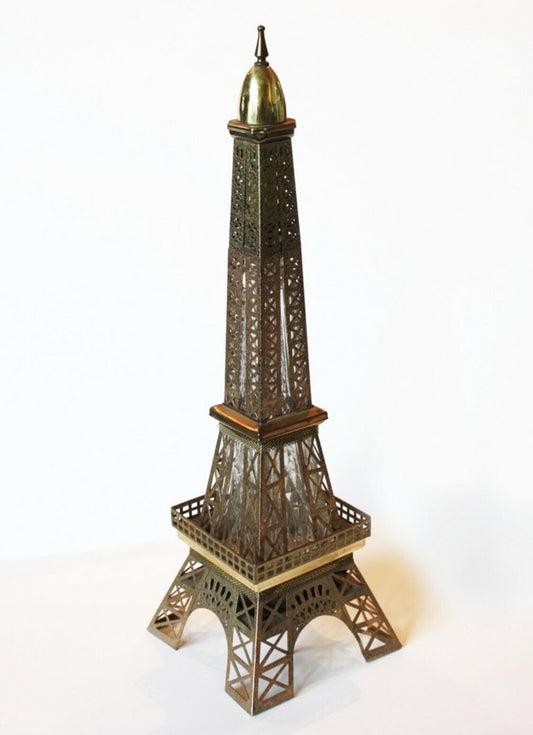 Antique Rare Eiffel Tower Decanter Music Box Barware From France Gorgeous!